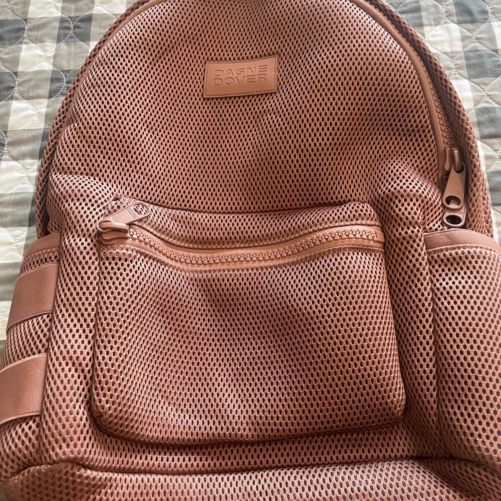 Dagne Dover Brown Mesh Backpack